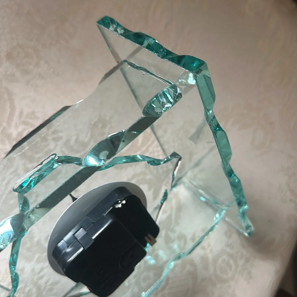 Vintage diffusion glass Arte Murano Vetro by Il Laboratorio by Cibierre clock